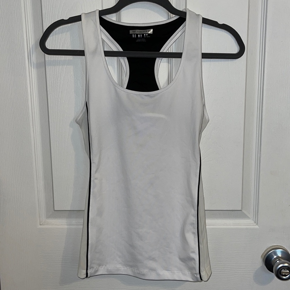 White Workout Tank